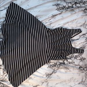 Black Striped Dress
